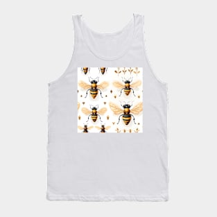 Honeycomb and Bee Pattern 6 Tank Top